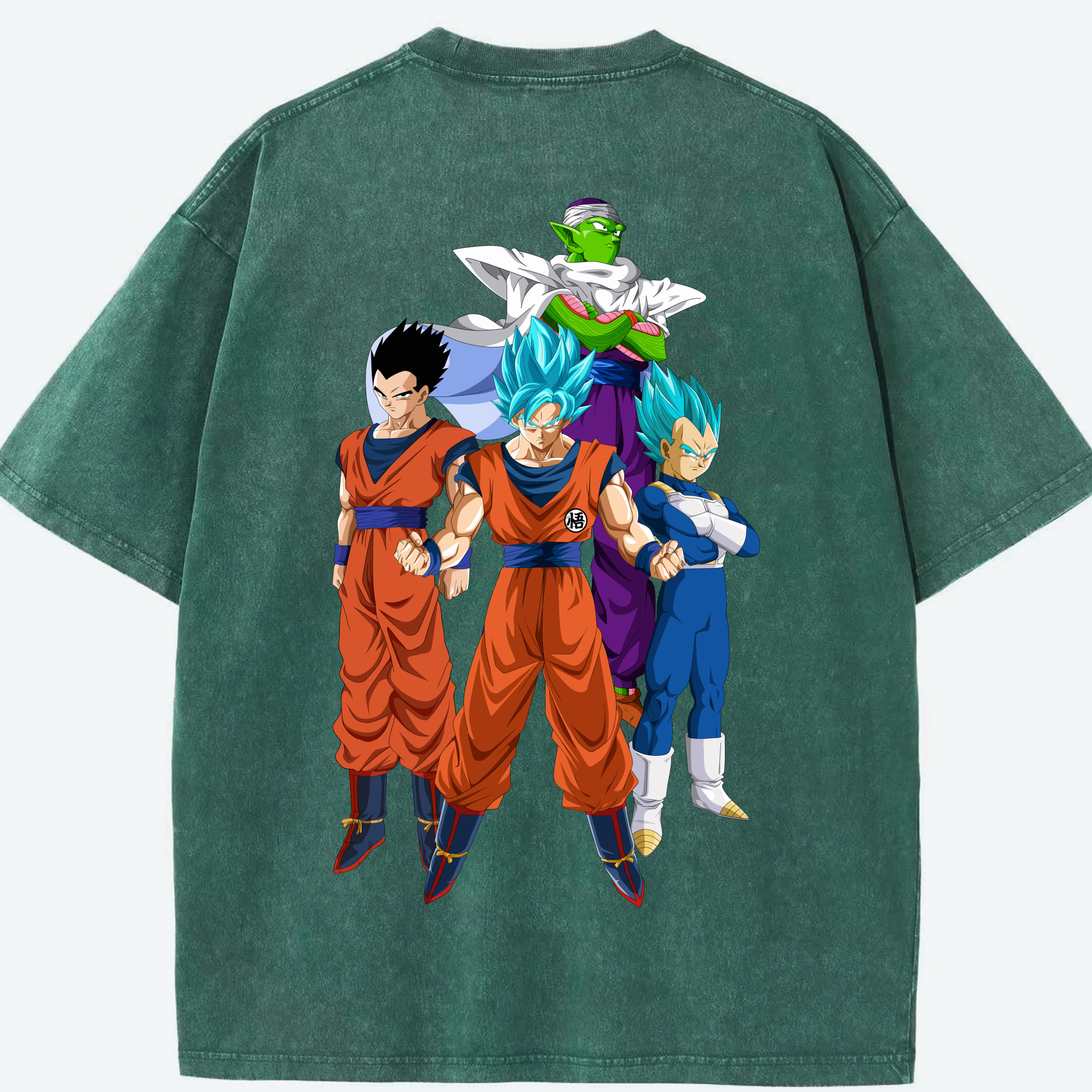 （画像用） ドラゴンボール DRAGON BALL 綿100% ヴィンテージ風 半袖Tシャツ（背面プリント）
